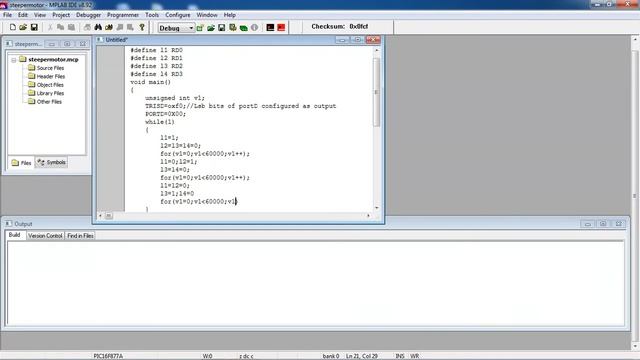 Stepper motor Direction control using PIC16f877a Micro controller смотреть онлайн