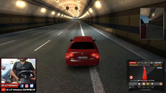 ETS2 MULTIPLAYER - Dando um role de carro смотреть онлайн