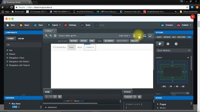 Bootstrap Studio || Review || Hindi || смотреть онлайн