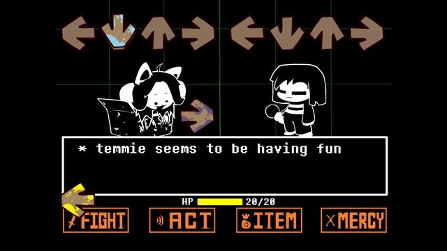 Vs Temmie (tEM MoD!!1 (V.S. Temmie)) [Undertale] - FNF смотреть онлайн