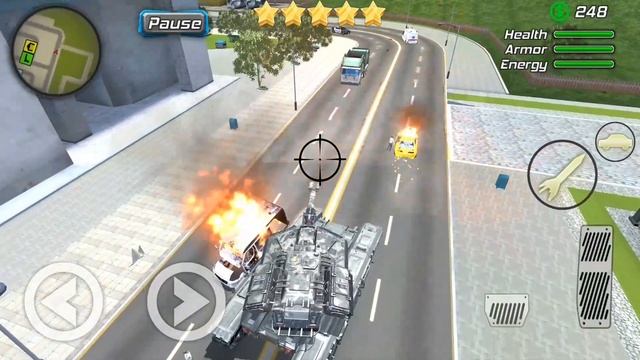 Rope Frog Ninja Hero - Strange Gangster Vegas #9 Military Tank | Android GamePlay HD смотреть онлайн