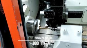 Резьба трапецеидальная однозаходная. На латунном прутке. Станок с ЧПУ