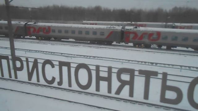 Двухэтажные пассажирские вагоны в Нижнем Новгороде смотреть онлайн