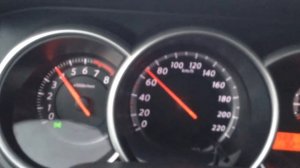 Разгон  Nissan Tiida 2010, 1.6 AT. сток