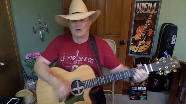 2082 - I'll Leave This World Loving You - Ricky Van Shelton vocal & acoustic guitar cover & chord смотреть онлайн