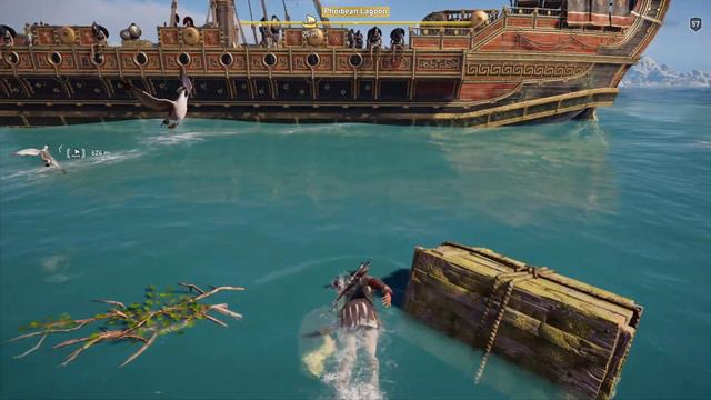 AC Odyssey Phoebian Lagoon The Satyr Ship Design смотреть онлайн