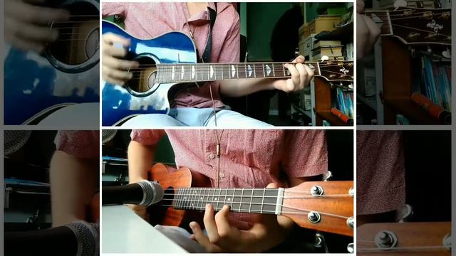 Zombie by The Cranberries ukulele and guitar cover смотреть онлайн