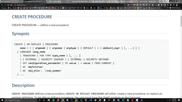 pgAdmin CREATE PROCEDURE (part 2) смотреть онлайн