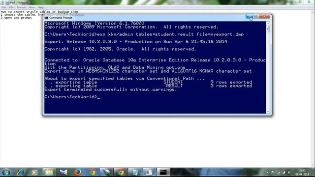 How to export table in oracle смотреть онлайн