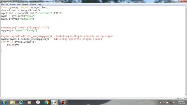 MongoDB With Python : #6 Delete Operation смотреть онлайн