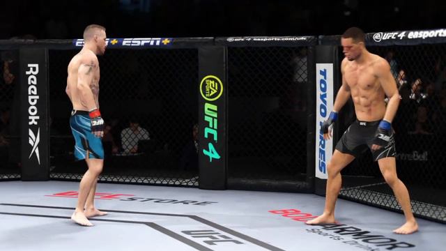 ДЖАСТИН ГЭЙТЖИ VS НЕЙТ ДИАЗ UFC 4 CPU VS CPU смотреть онлайн