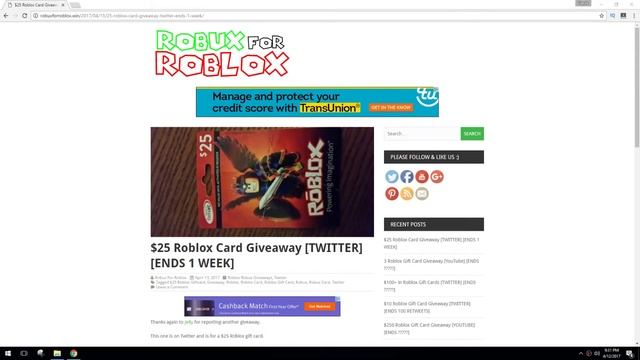 Robux For Roblox - $25 Roblox Gift Card Giveaway смотреть онлайн