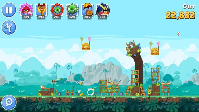 Angry Birds Friends - Свинячья Башня - Часть 5 - Висят в воздухе и короли