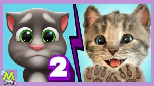 Мой Говорящий Том vs Мой Маленький Котенок.Какой Котик Самый Милый и Прикольный.Кошачий Челлендж