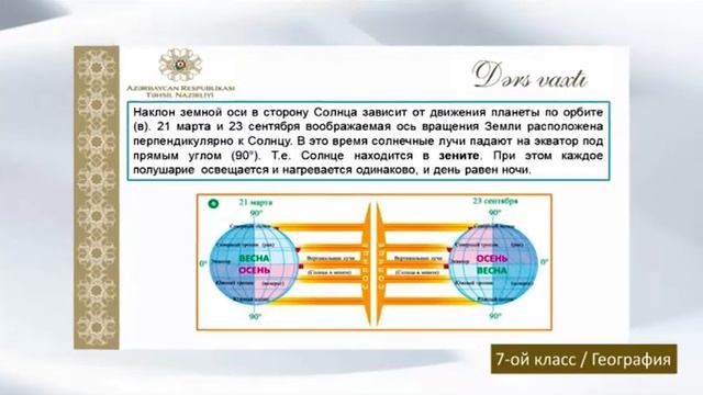 “Dərs vaxtı”: 7-ci sinif dərsləri ( rus bölməsi) (14.01.2021) смотреть онлайн
