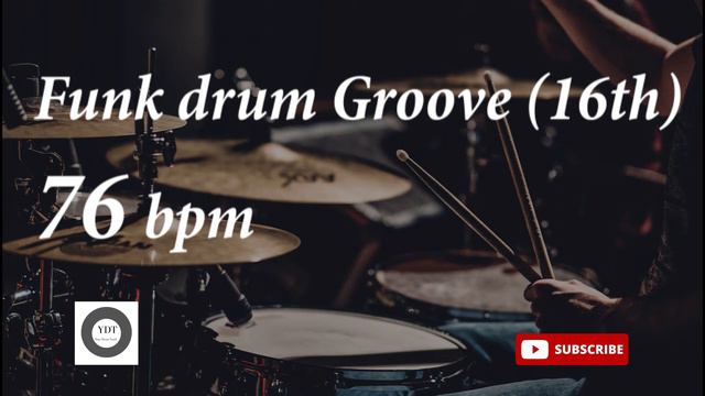 Funk Drum Groove HH 16th - 76 bpm - HQ смотреть онлайн