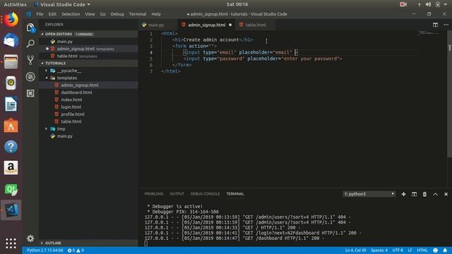 Flask python tutorial flask-admin roles and permission смотреть онлайн
