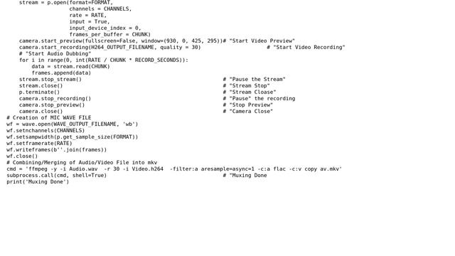 Raspberry Pi: Delay Problem in Audio/Video when Multiplex in One through Python смотреть онлайн