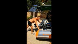 Разборная тележка для перевозки лодки ПВХ