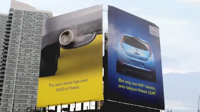 Nissan разместил дымящийся билборд смотреть онлайн