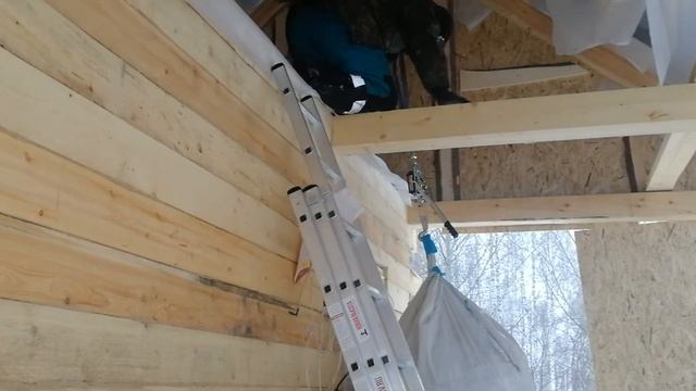 Чем засыпать крышу бани? смотреть онлайн