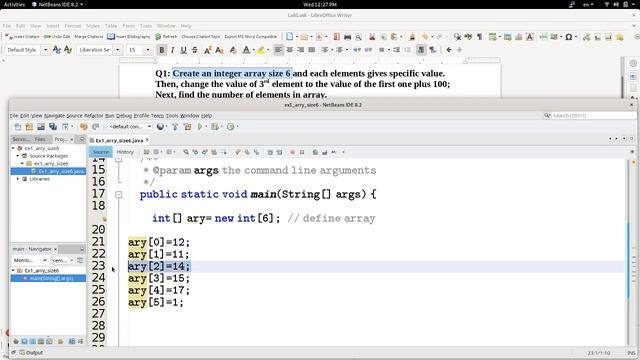 Lab2-1: Array in Java смотреть онлайн