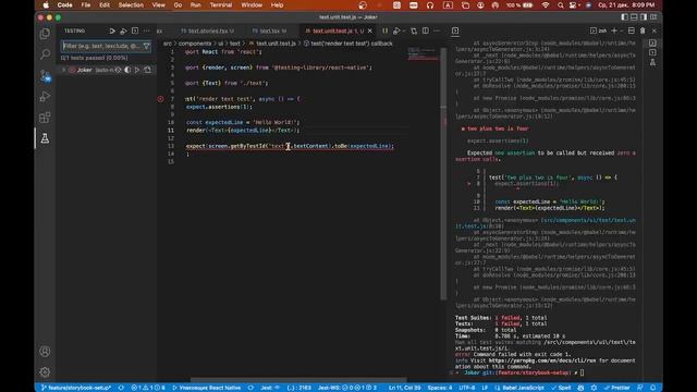 JS CAMP DAO - Joker - 04 - Jest, testing-library, Text component testing смотреть онлайн