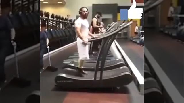 Прикол на беговой дорожке смотреть онлайн
