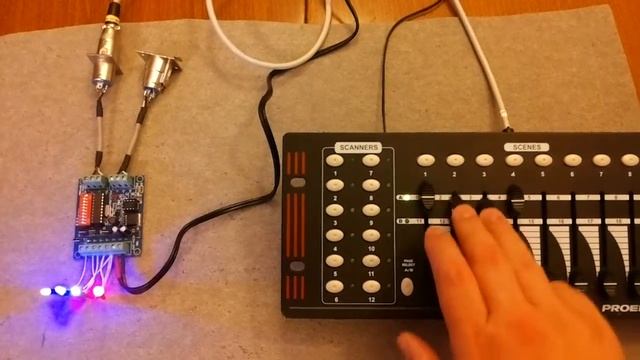 4CH RGBW DMX512 dimmer LED Controller – DMX fai da te смотреть онлайн