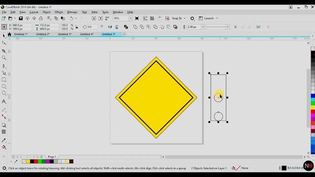 Creating a Traffic signal light Design | CorelDraw2019 Tutorial смотреть онлайн