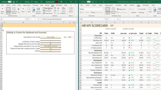 HR KPI Scorecard and Dashboard in Excel - Simplify HR Analytics смотреть онлайн