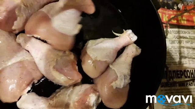 Влог.Самый простой ужин.Жареные куриные ножки. смотреть онлайн