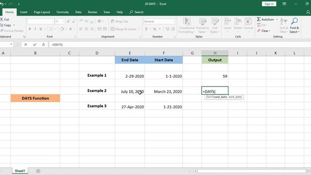 How to Use Excel DAYS Function in Office 365? смотреть онлайн