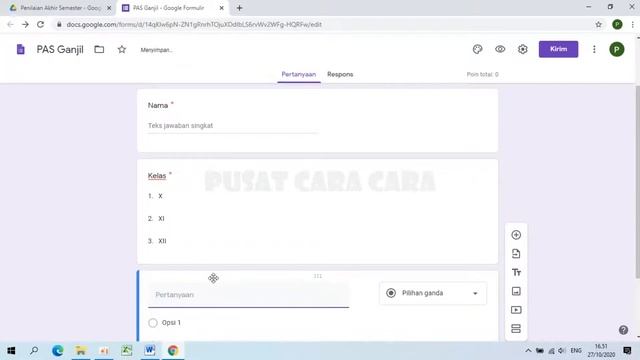 Cara Import Soal dari Word ke Google Form Dengan Form Builder смотреть онлайн