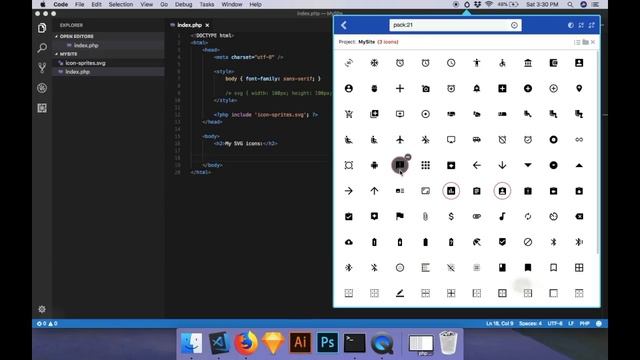 IconDrop - Creating SVG sprites смотреть онлайн