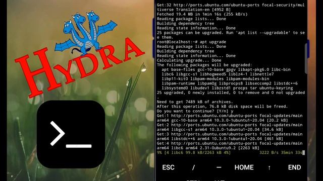 Install hydra on Termux in Android without root смотреть онлайн