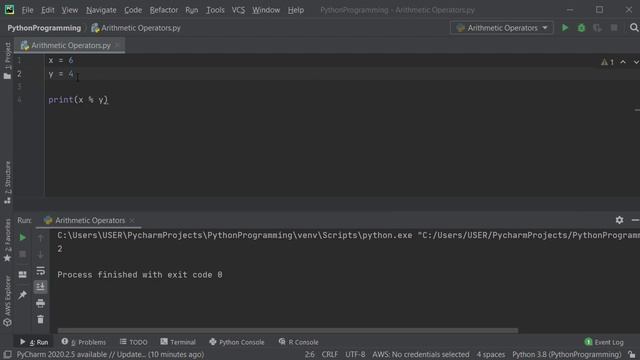 Python 18: Arithmetic Operators смотреть онлайн