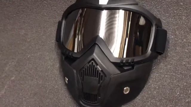 Кроссовые очки+защитная маска BEON (Зеркальная) смотреть онлайн