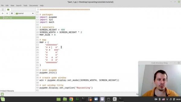 Simple raycasting with python & pygame: drawing 2D map