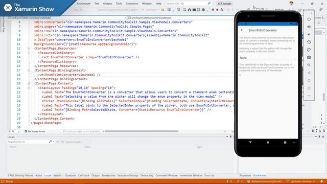 EnumToIntConverter (Xamarin Community Toolkit) смотреть онлайн