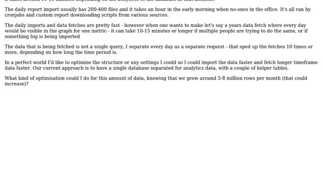 Databases: Performance issues on a MySQL database with 150 million rows смотреть онлайн