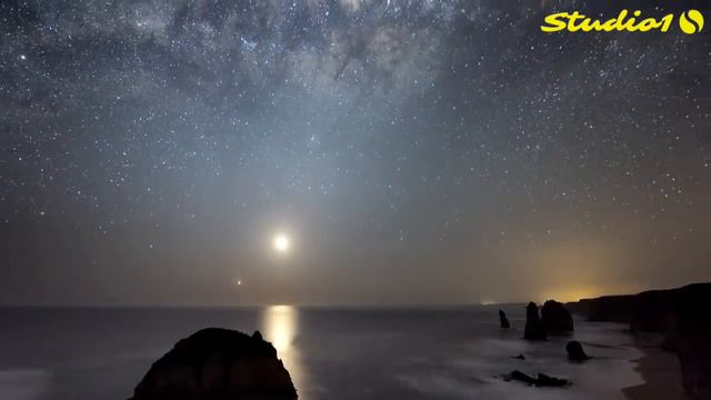 Ночное небо Звёзды смотреть онлайн