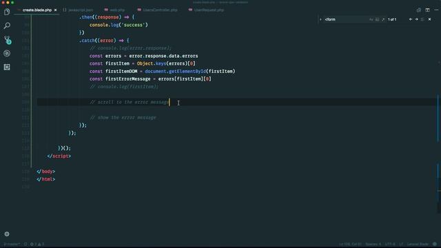 AJAX Validation in Laravel смотреть онлайн