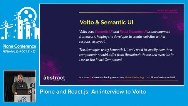 Luca Pisani - Plone and React.js: An interview to Volto смотреть онлайн