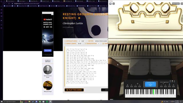 Resting Grounds - Hollow Knight (Roblox Piano Cover) смотреть онлайн