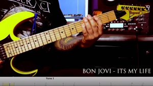 Как играть на гитаре It´s my life - BON JOVI с табулатурами