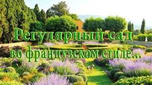 Регулярный сад во французском стиле*  Идеи для сада