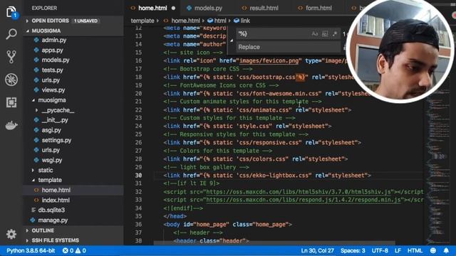 Use HTML Templates In Django - Python Django #HomePage смотреть онлайн