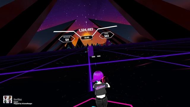 Synth Riders - Feel Good Inc (Expert, Full Combo)