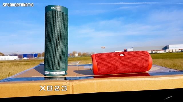 JBL Flip 5 vs Sony SRS-XB23 Extreme Bass Test смотреть онлайн